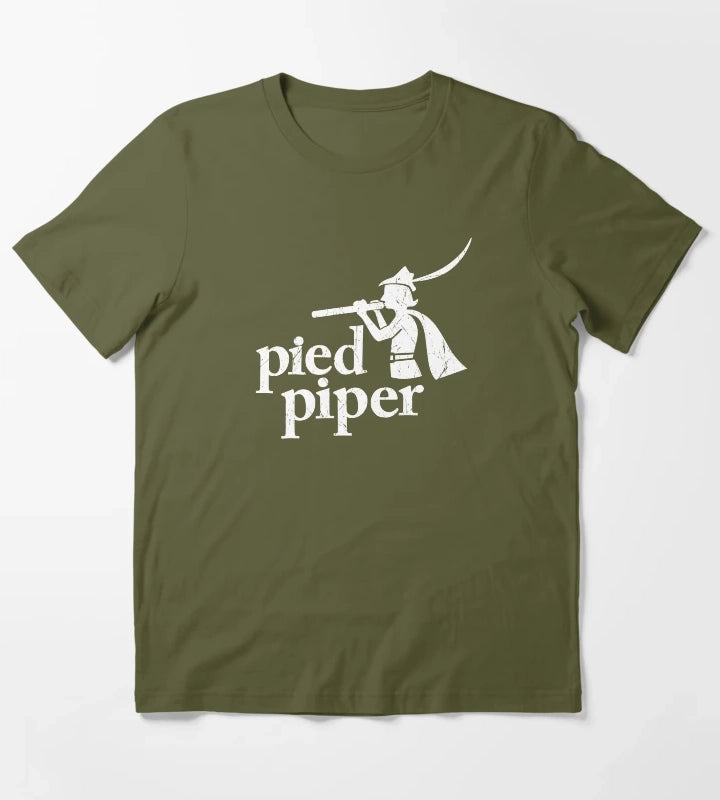 Pied Piper T-Shirt Olive Green