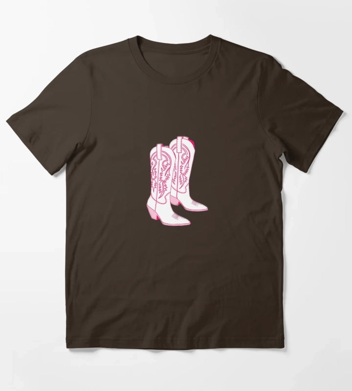 Pink Botas T-Shirt Brown