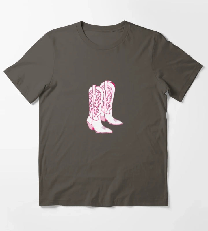 Pink Botas T-Shirt Dark Grey