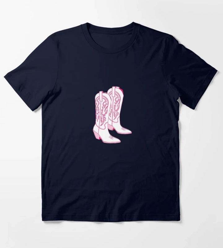 Pink Botas T-Shirt Navy