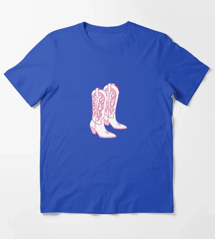Pink Botas T-Shirt Blue