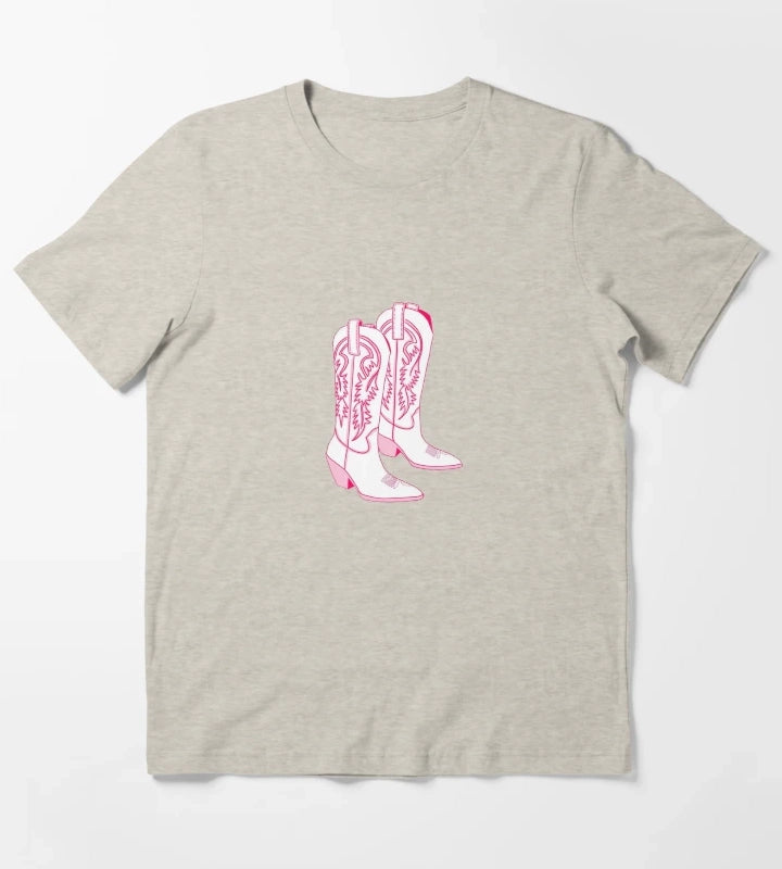 Pink Botas T-Shirt Cream