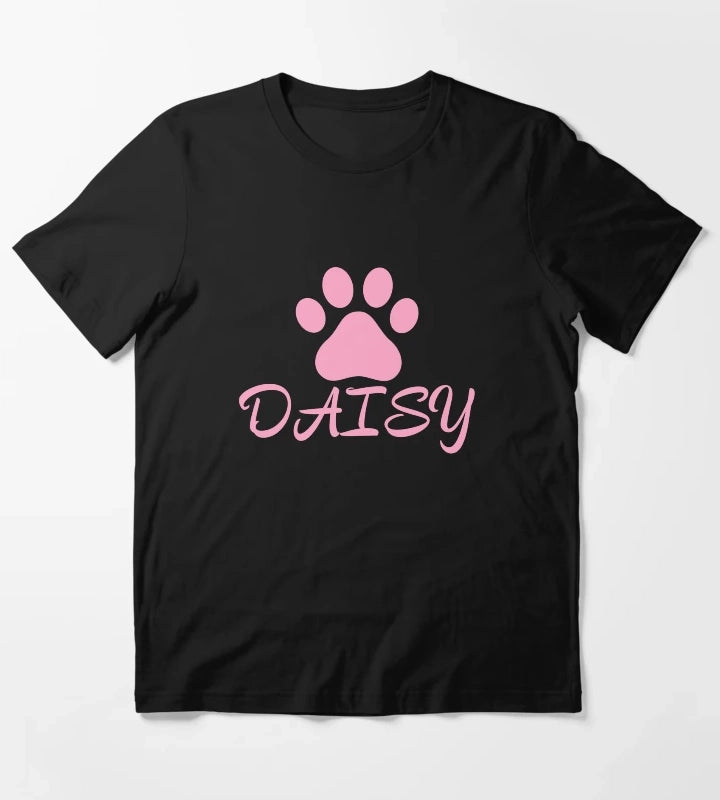 Pink Cat Paw Daisy T-Shirt