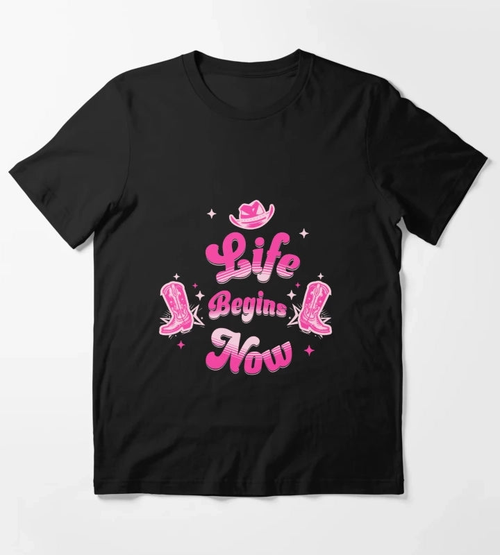 Pink Cowgirl Western Birthday T-Shirt