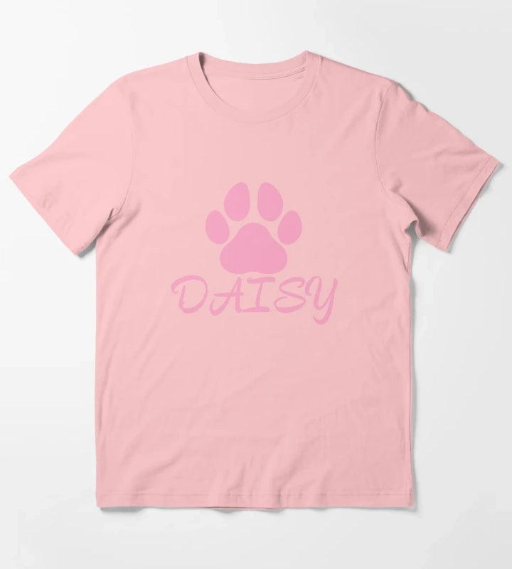 Pink Dog Name Daisy T-Shirt Dark Grey