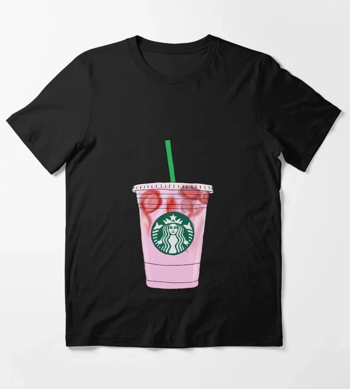 Pink Drink Illustration T-Shirt