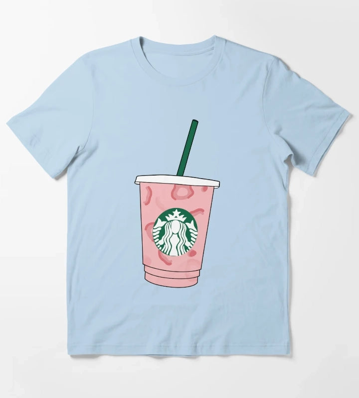 Pink Drink T-Shirt Sky Blue