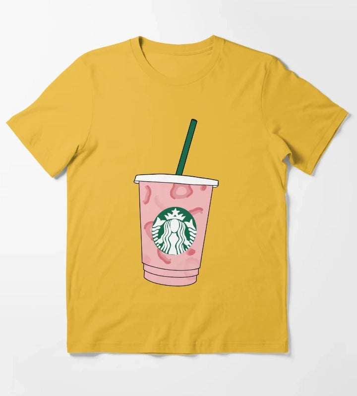 Pink Drink T-Shirt Yellow