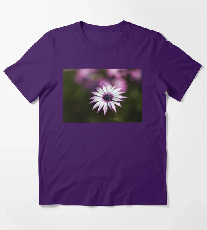 Pink Plus White Cape Daisy T-Shirt Purple