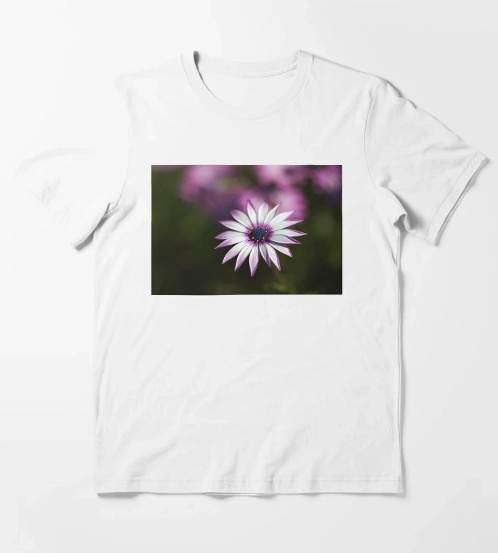 Pink Plus White Cape Daisy T-Shirt White