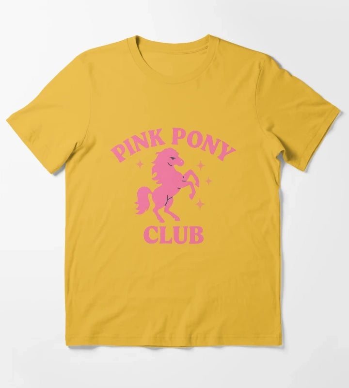 Pink Pony Club Retro Glitter Rodeo Tee T-Shirt Yellow