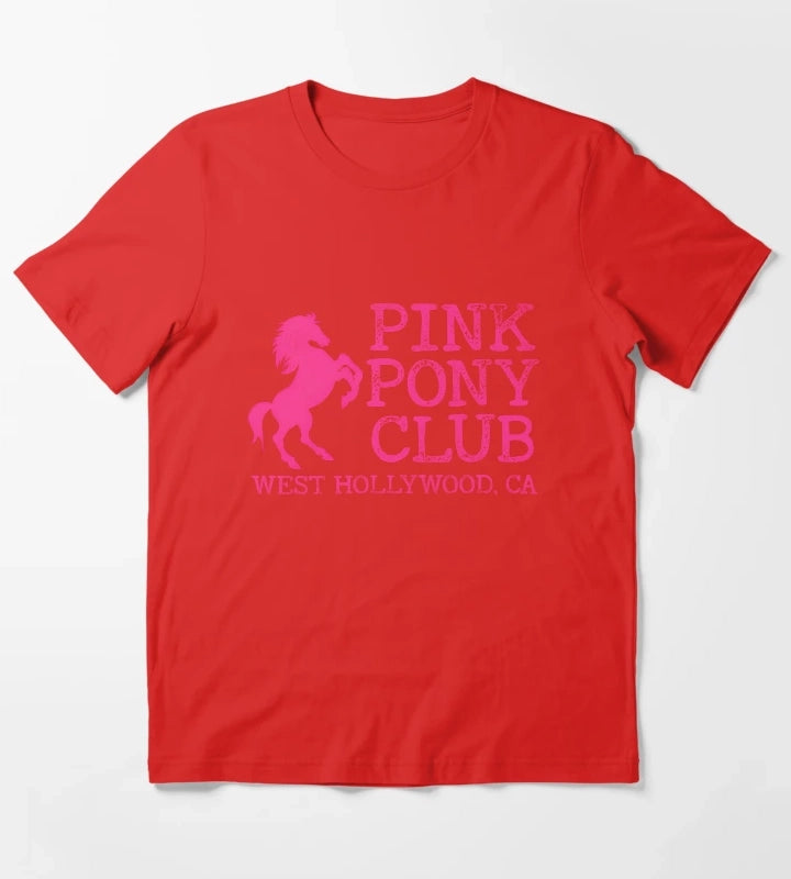 Pink Pony Club T-Shirt Red
