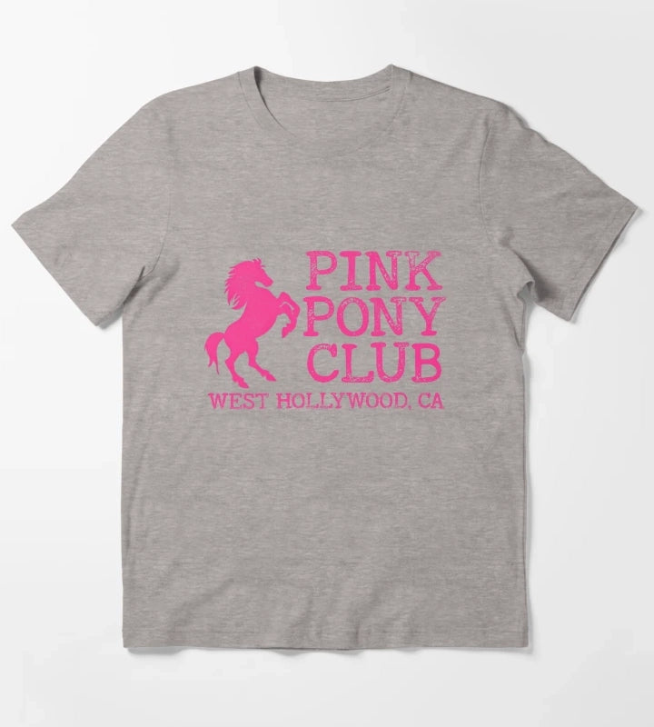 Pink Pony Club T-Shirt Heather Grey