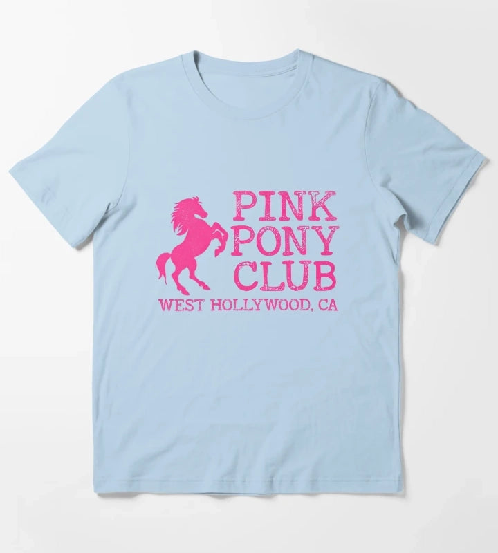 Pink Pony Club T-Shirt Sky Blue