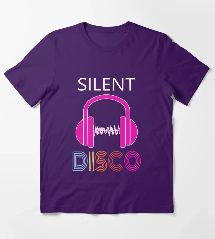 Pink Silent Disco T-Shirt Purple