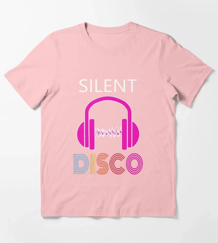 Pink Silent Disco T-Shirt Dark Grey