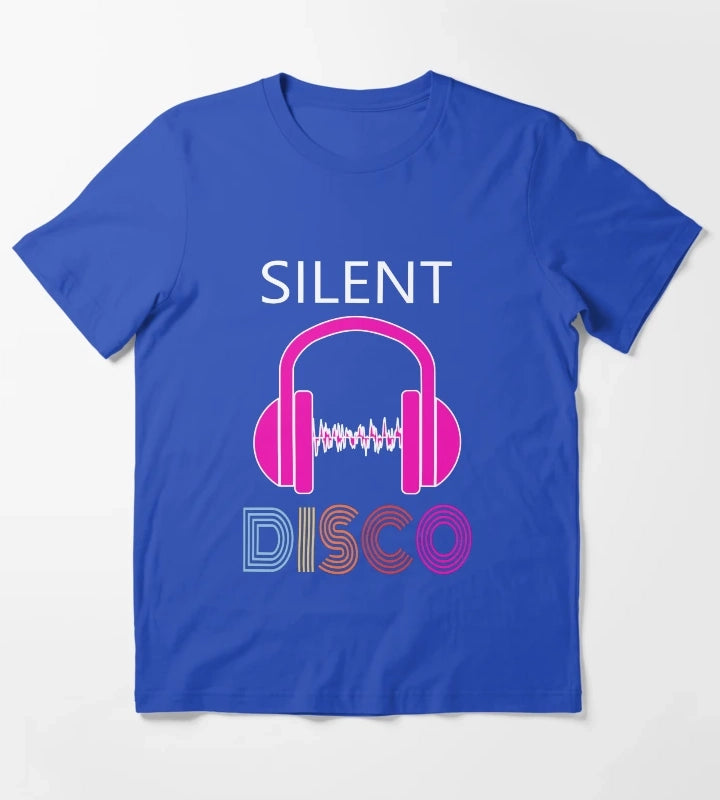 Pink Silent Disco T-Shirt Blue