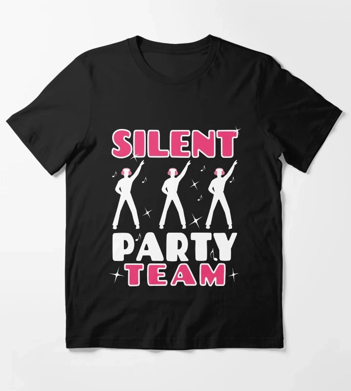 Pink Silent Party Team T-Shirt