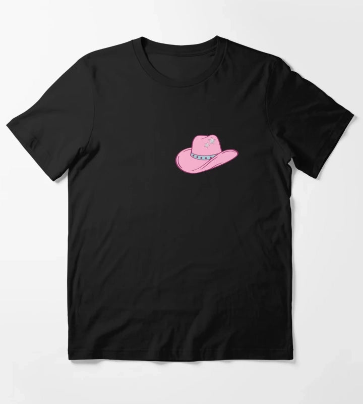 Pink Star Cowgirl Hat T-Shirt