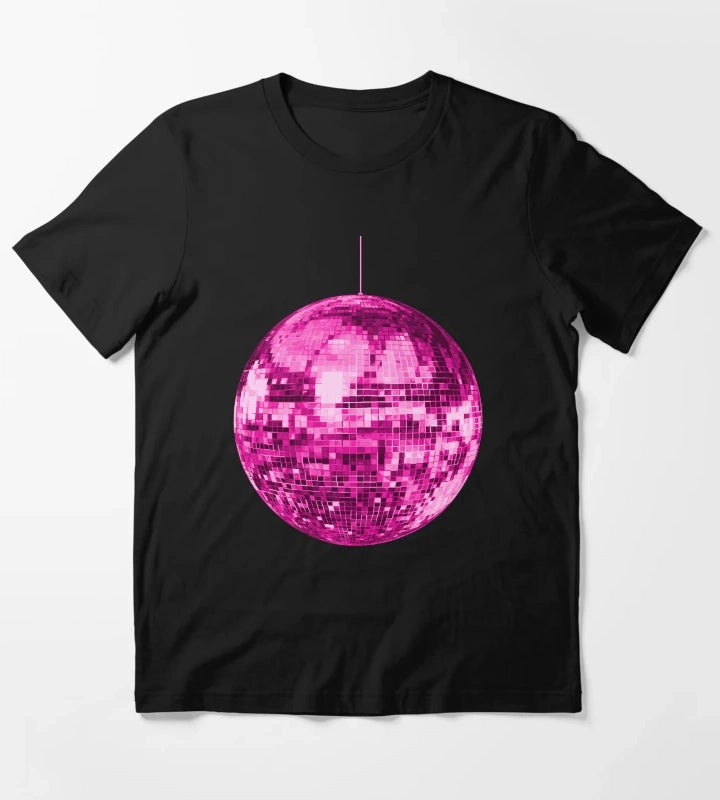Pink Vintage Sparkling Disco Ball T-Shirt