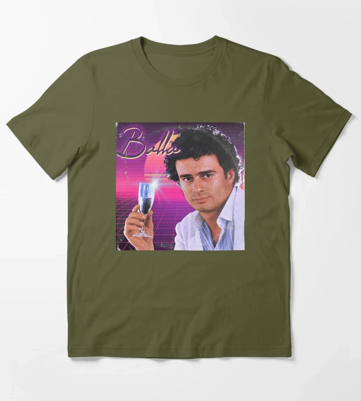 Pino DAngi BALLA v a p o r w a v e T-Shirt Olive Green