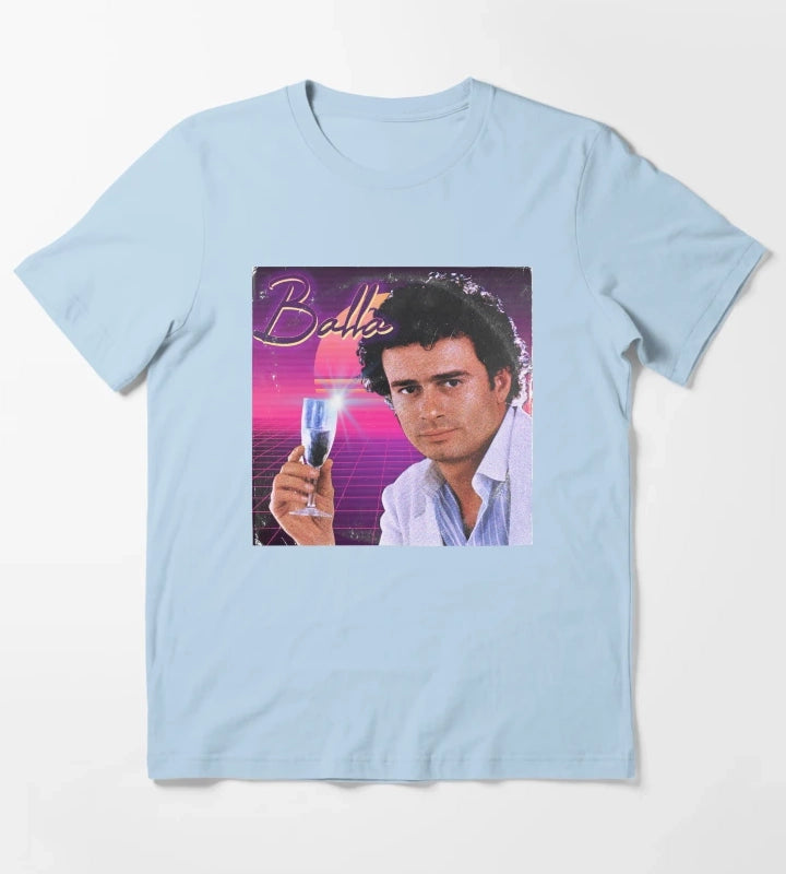 Pino DAngi BALLA v a p o r w a v e T-Shirt Sky Blue