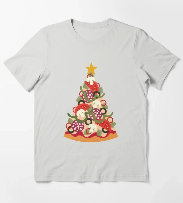 Pizza on Earth Pepperoni Version T-Shirt Light Grey