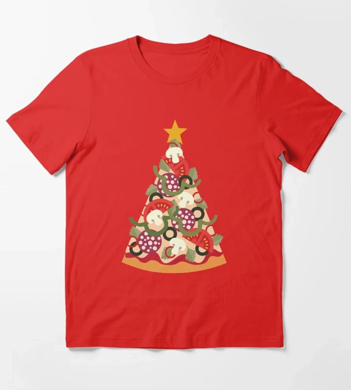 Pizza on Earth Pepperoni Version T-Shirt Red