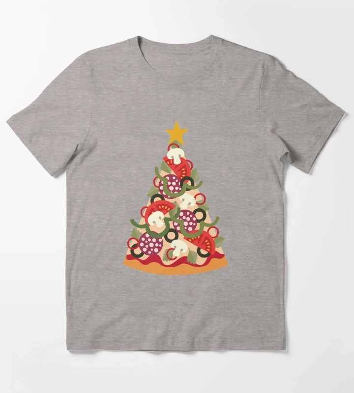 Pizza on Earth Pepperoni Version T-Shirt Heather Grey