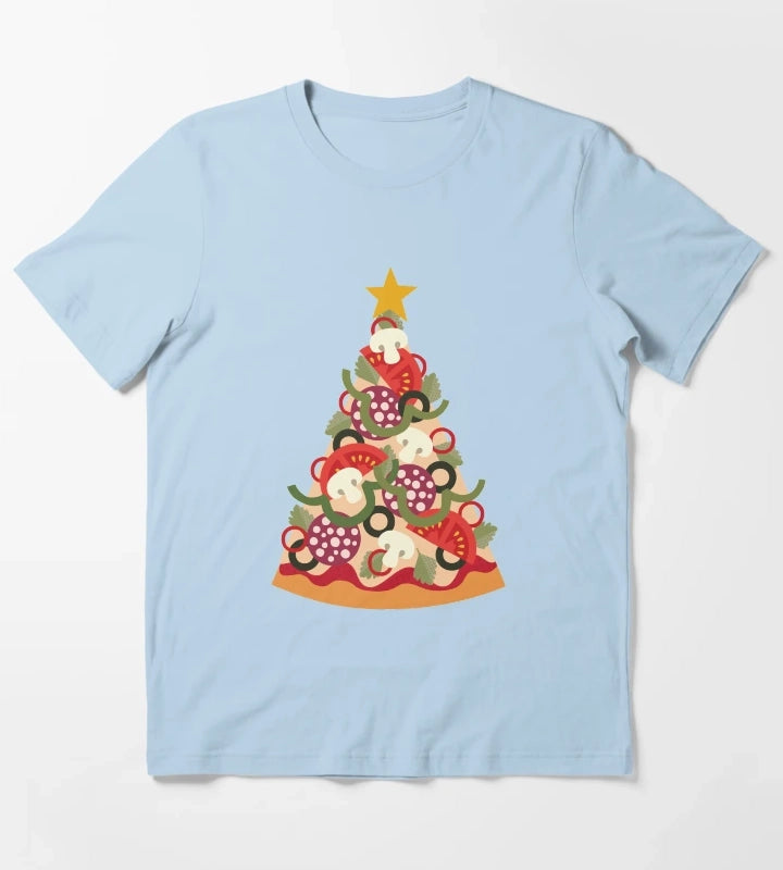 Pizza on Earth Pepperoni Version T-Shirt Sky Blue