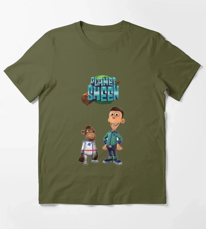 Planet Sheen T-Shirt Olive Green