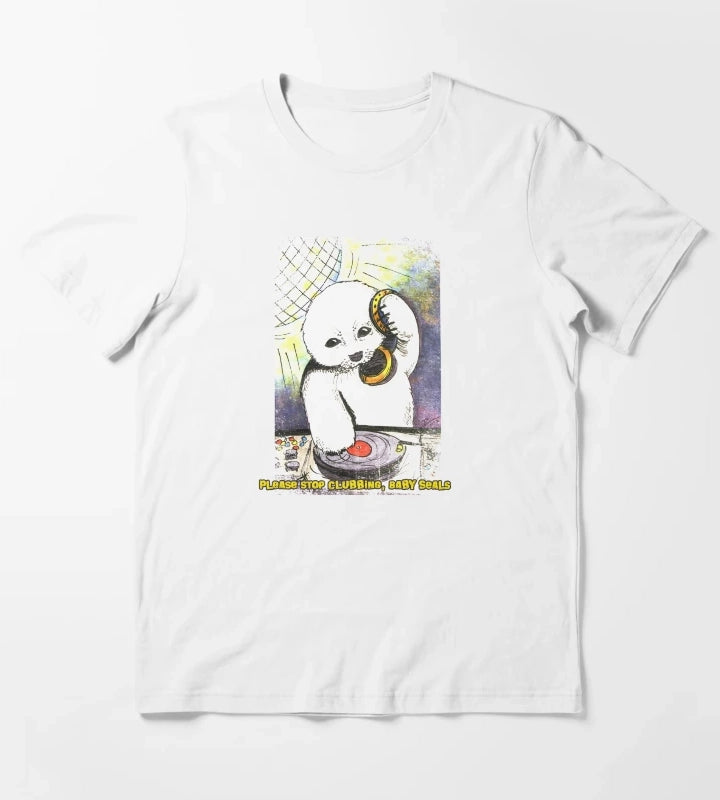 Please Stop Clubbing Baby Seals T-Shirt White