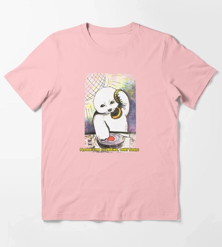 Please Stop Clubbing Baby Seals T-Shirt Dark Grey