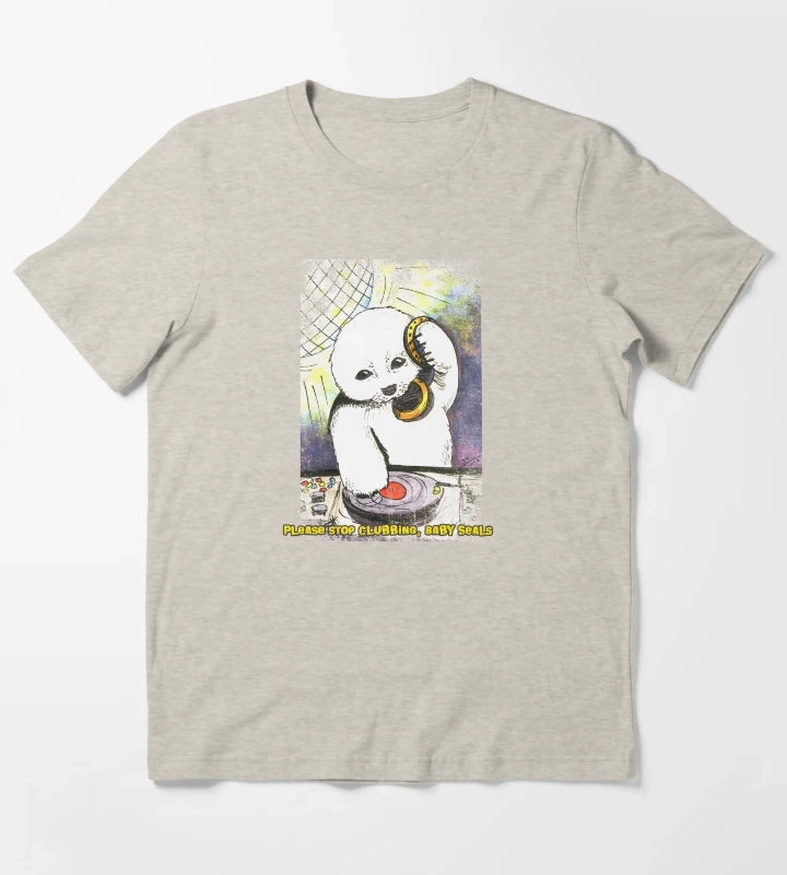 Please Stop Clubbing Baby Seals T-Shirt Cream