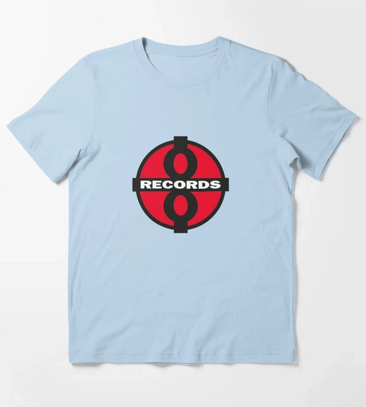 Plus 8 Records T-Shirt Sky Blue