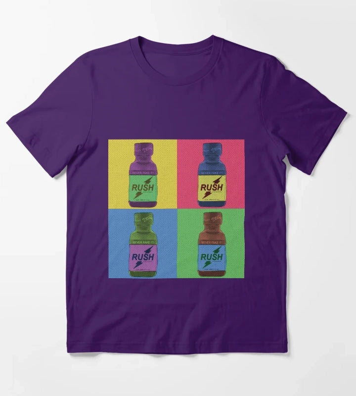 Poppers Pop Art Amyl T-Shirt Purple