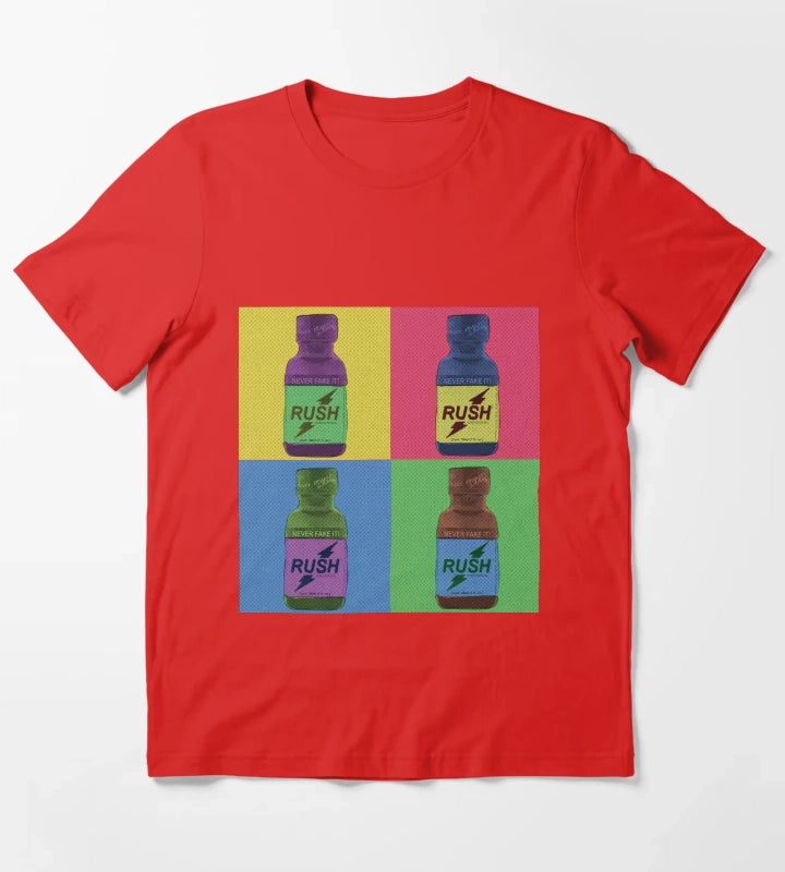 Poppers Pop Art Amyl T-Shirt Red