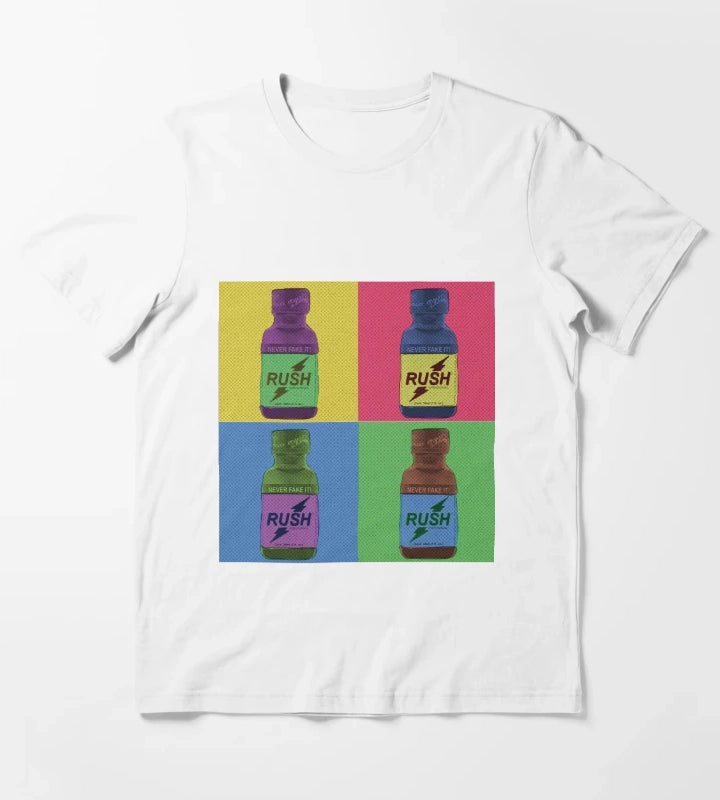 Poppers Pop Art Amyl T-Shirt White