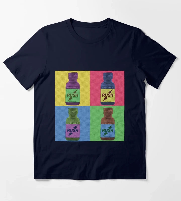 Poppers Pop Art Amyl T-Shirt Navy