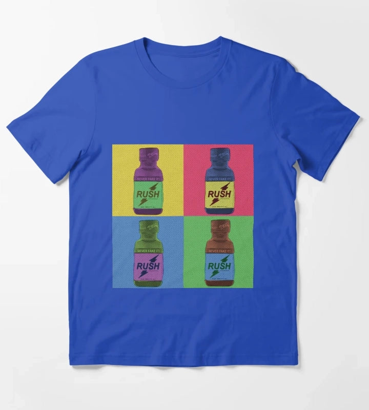 Poppers Pop Art Amyl T-Shirt Blue