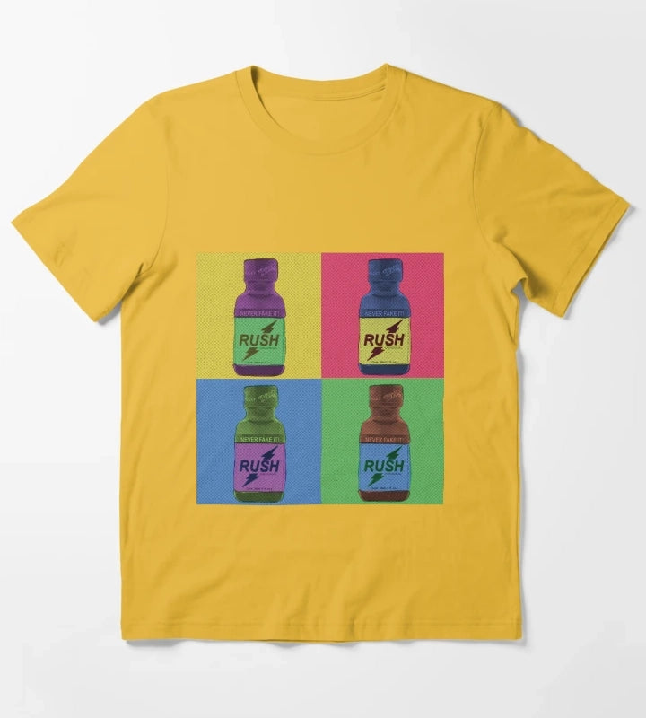 Poppers Pop Art Amyl T-Shirt Yellow
