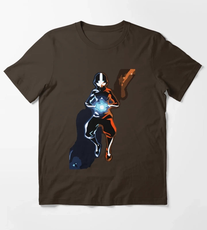 Positive and Negative Chakras T-Shirt Brown