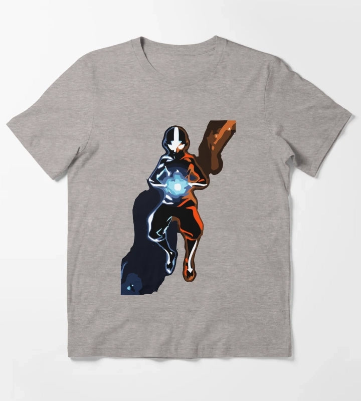 Positive and Negative Chakras T-Shirt Heather Grey
