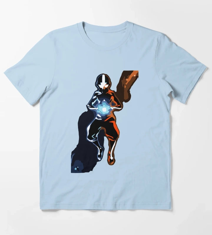 Positive and Negative Chakras T-Shirt Sky Blue