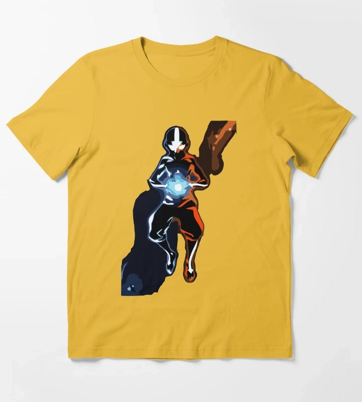 Positive and Negative Chakras T-Shirt Yellow