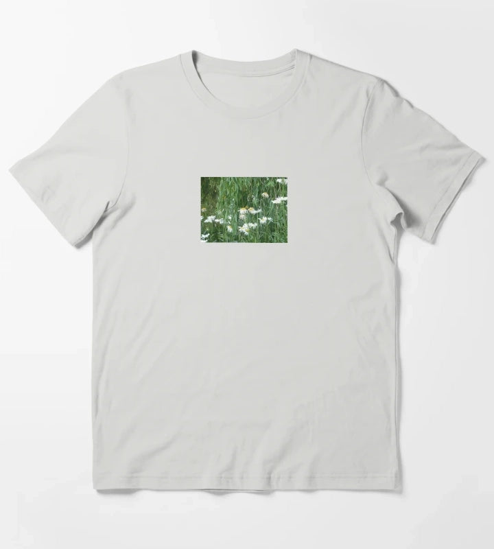 Pouring Flowers T-Shirt Light Grey