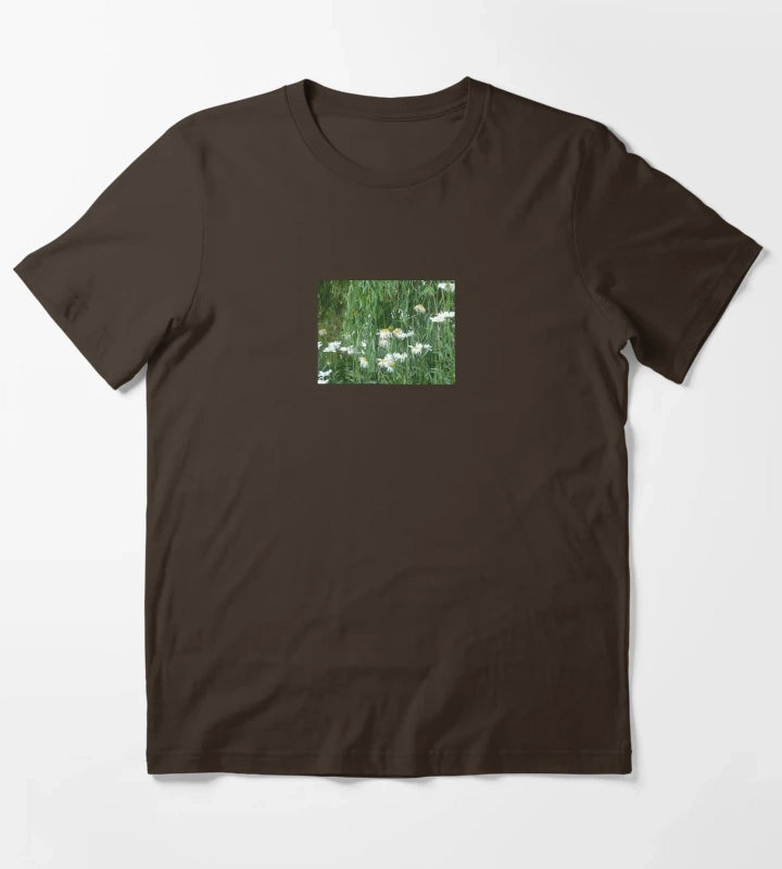 Pouring Flowers T-Shirt Brown