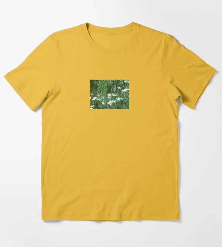 Pouring Flowers T-Shirt Yellow