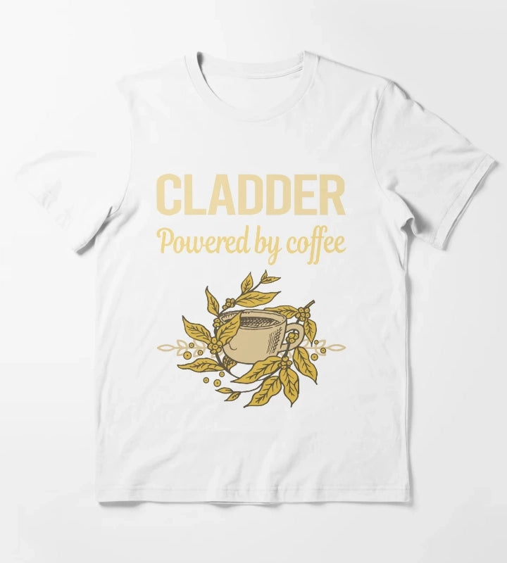 Powered By Coffee Cladder T-Shirt White