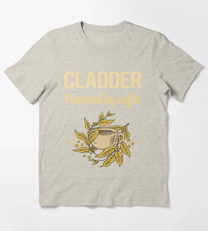 Powered By Coffee Cladder T-Shirt Cream
